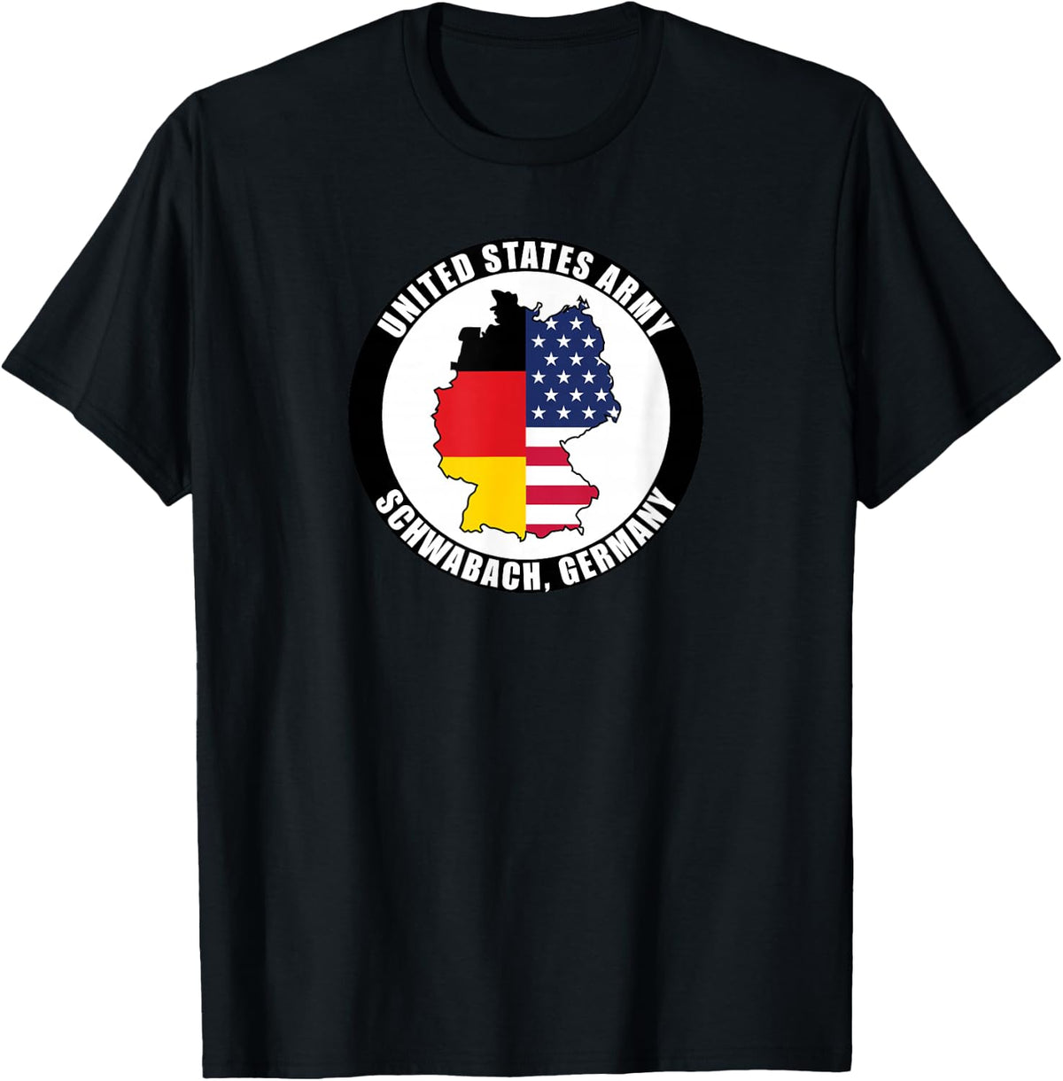 Schwabach Germany United States Army Military Veteran Gift T-Shirt - Black