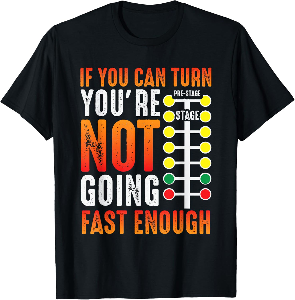 Dragster Saying Race car Driver Skill Drag Racing T-Shirt - Black