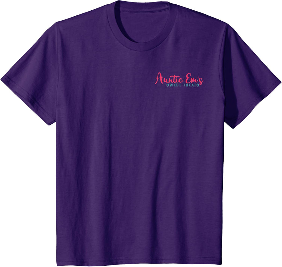 Auntie Em's Sweet Treats Tee Shirt For Favorite Auntie T Shirts Women - Purple