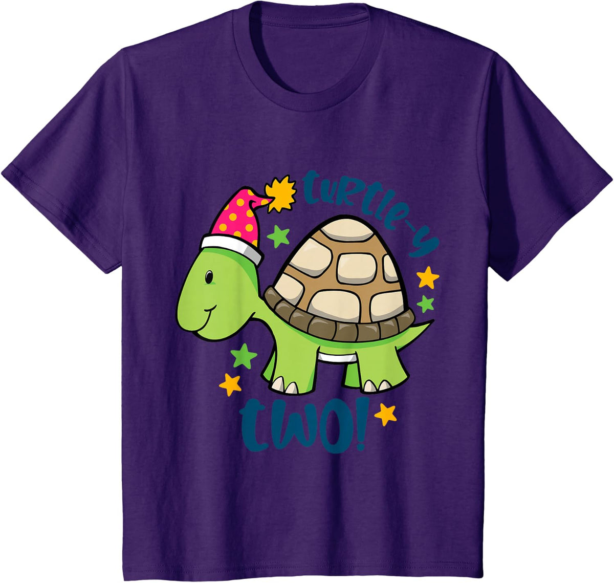 Second Birthday Shirt Boy 2nd Birthday Turtley Two Turtle Lover Tee T-Shirt - Purple