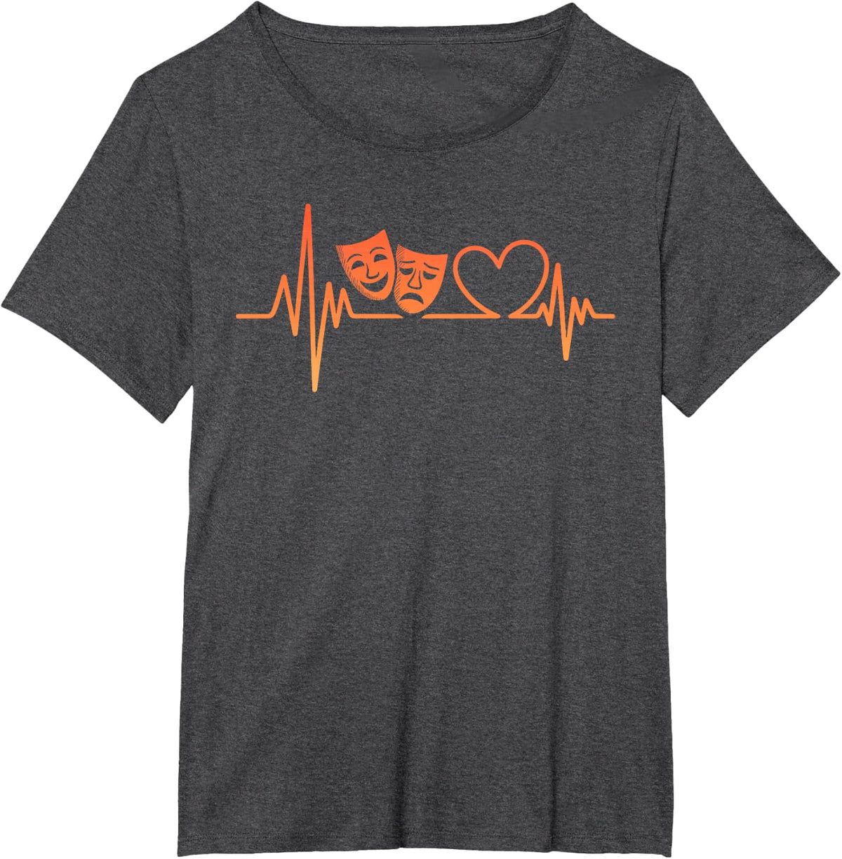 Cute Theatre Design for Men Women Broadway Theater Theatre T-Shirt - Dark Heather Grey