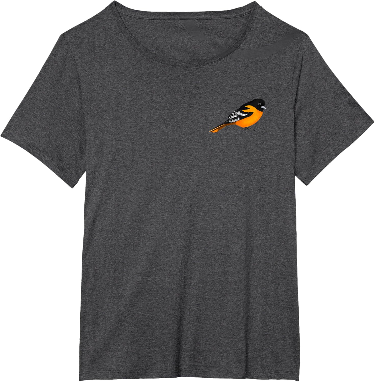 Oriole Bird Birdlover Birdwatcher Ornithologist Biologist T-Shirt - Dark Heather Grey