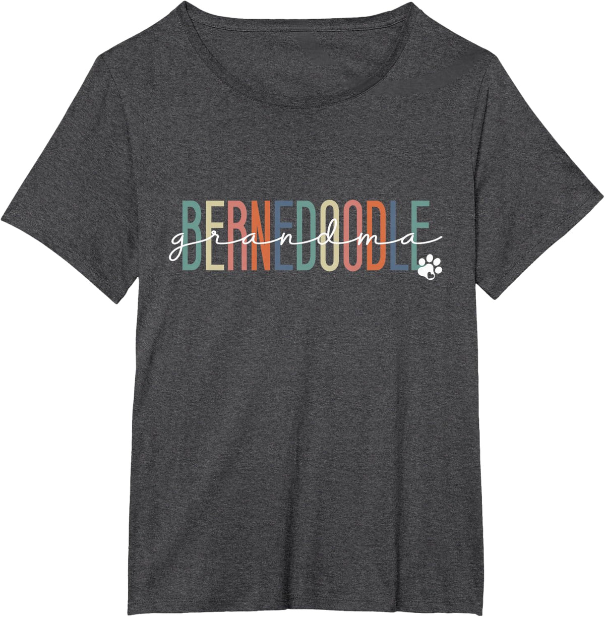 Bernedoodle Grandma Bernedoodle Dog Nana Mother's Day T-Shirt - Dark Heather Grey