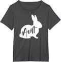Aunt Bunny Rabbit Aunt Easter T-Shirt - Dark Heather Grey