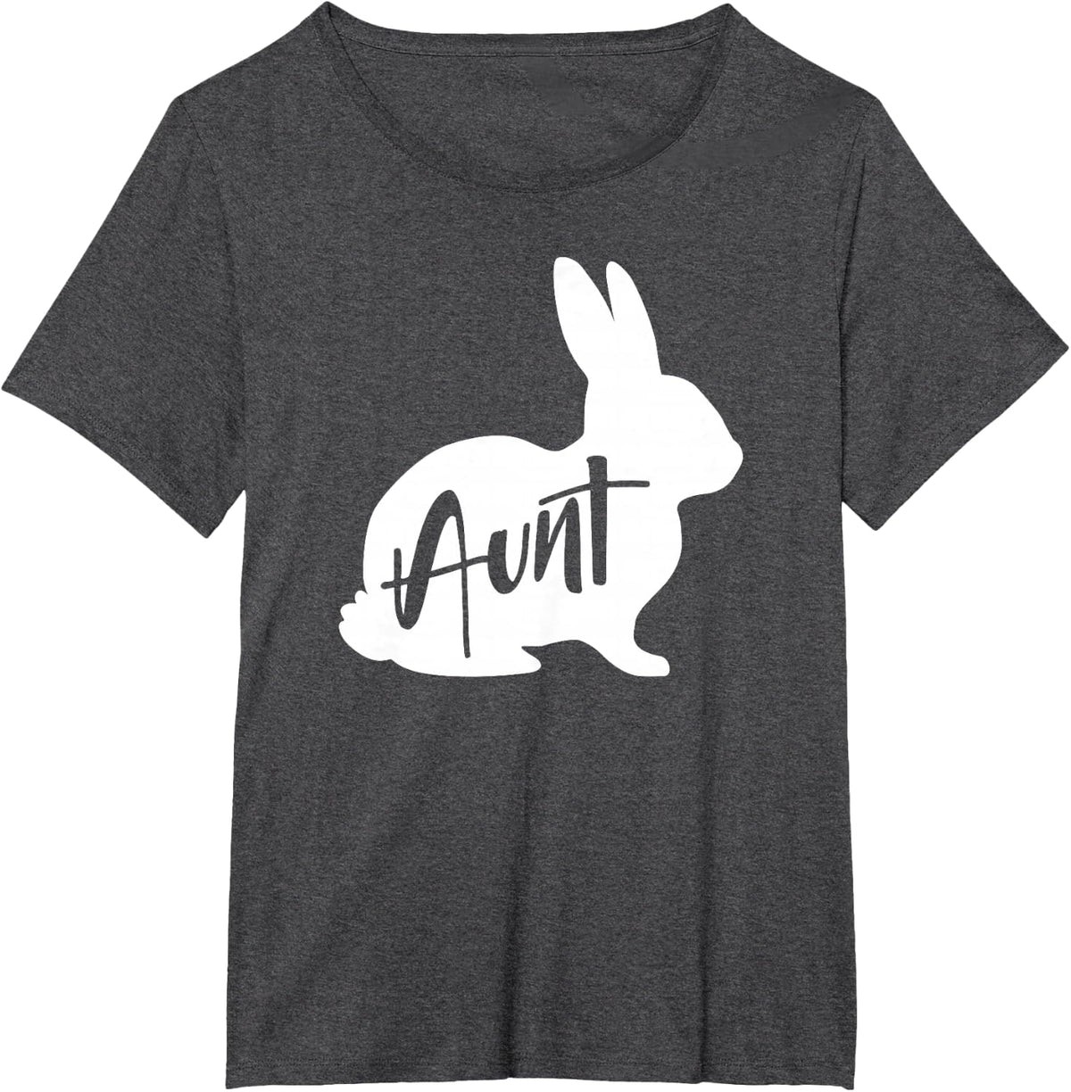 Aunt Bunny Rabbit Aunt Easter T-Shirt - Dark Heather Grey