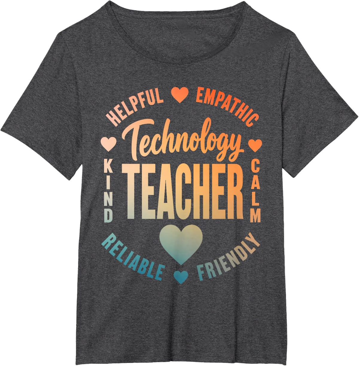 Technology Teacher Design for Men Women Computer Education T-Shirt - Dark Heather Grey