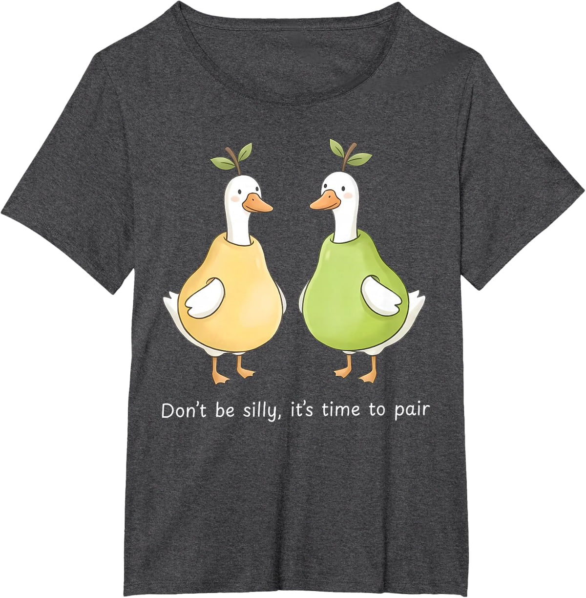 Silly Goose Funny ABA Pairing Applied Behavior Analyst RBT T-Shirt - Dark Heather Grey