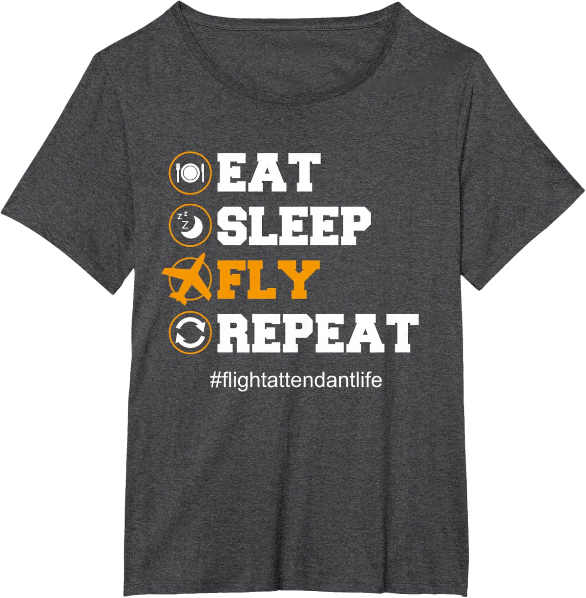 Funny Flight Attendant Shirt Humor Flight Attendant Gift T-Shirt - Dark Heather Grey