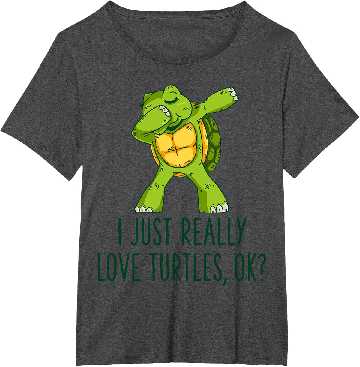 I Just Really Like Turtles Shirt Turtle Lover Gift for Kids T-Shirt - Dark Heather Grey