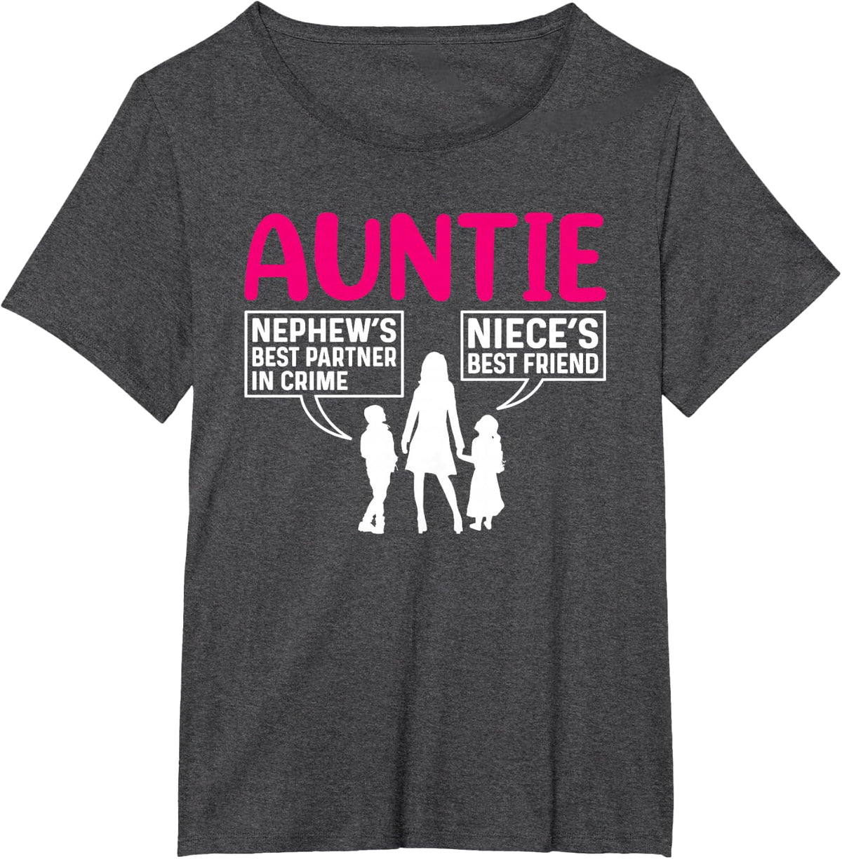 Auntie Is The Best T-Shirt - Dark Heather Grey