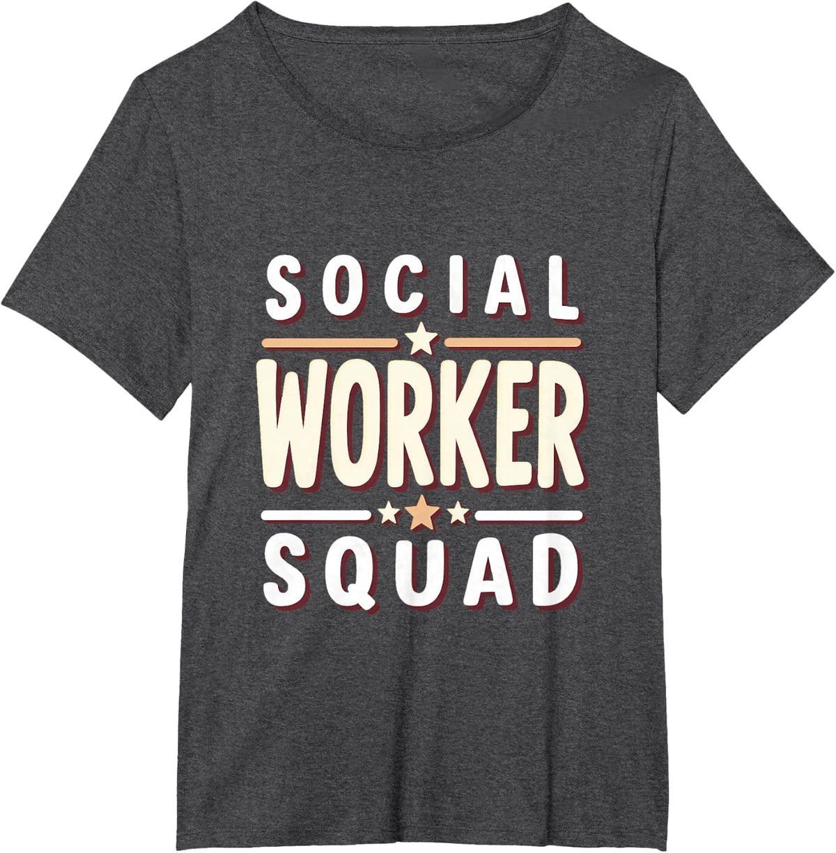 Social Worker Squad Social Work Social Workers School Social T-Shirt - Dark Heather Grey