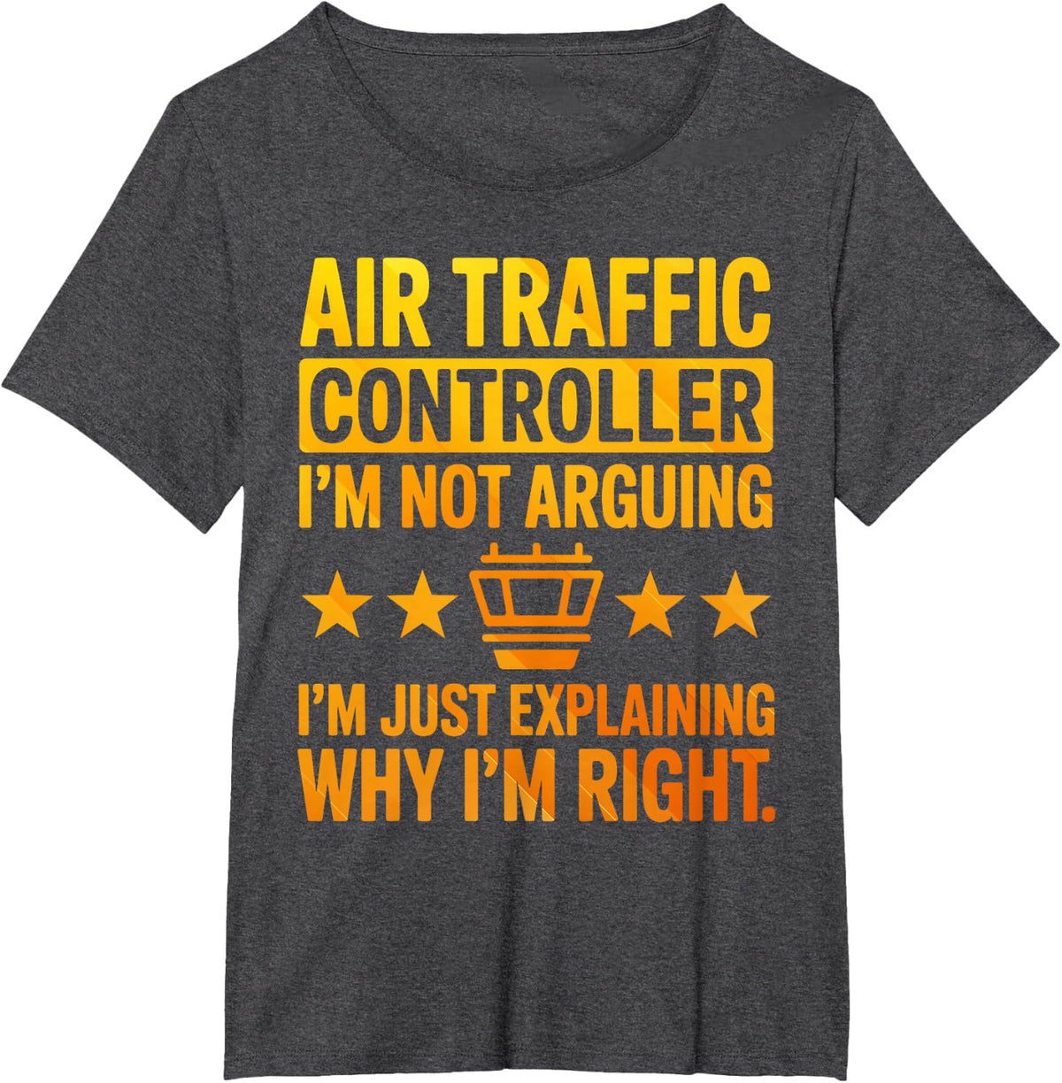 Air Traffic Controller Art for Men Women Aviation Lover T-Shirt - Dark Heather Grey