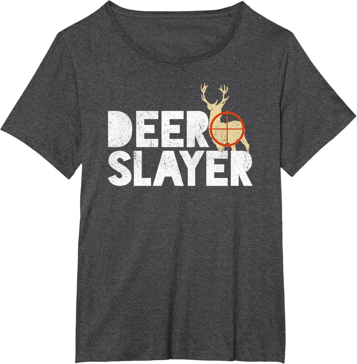 Deer Slayer Funny Deer Hunting Shirt T-Shirt - Dark Heather Grey