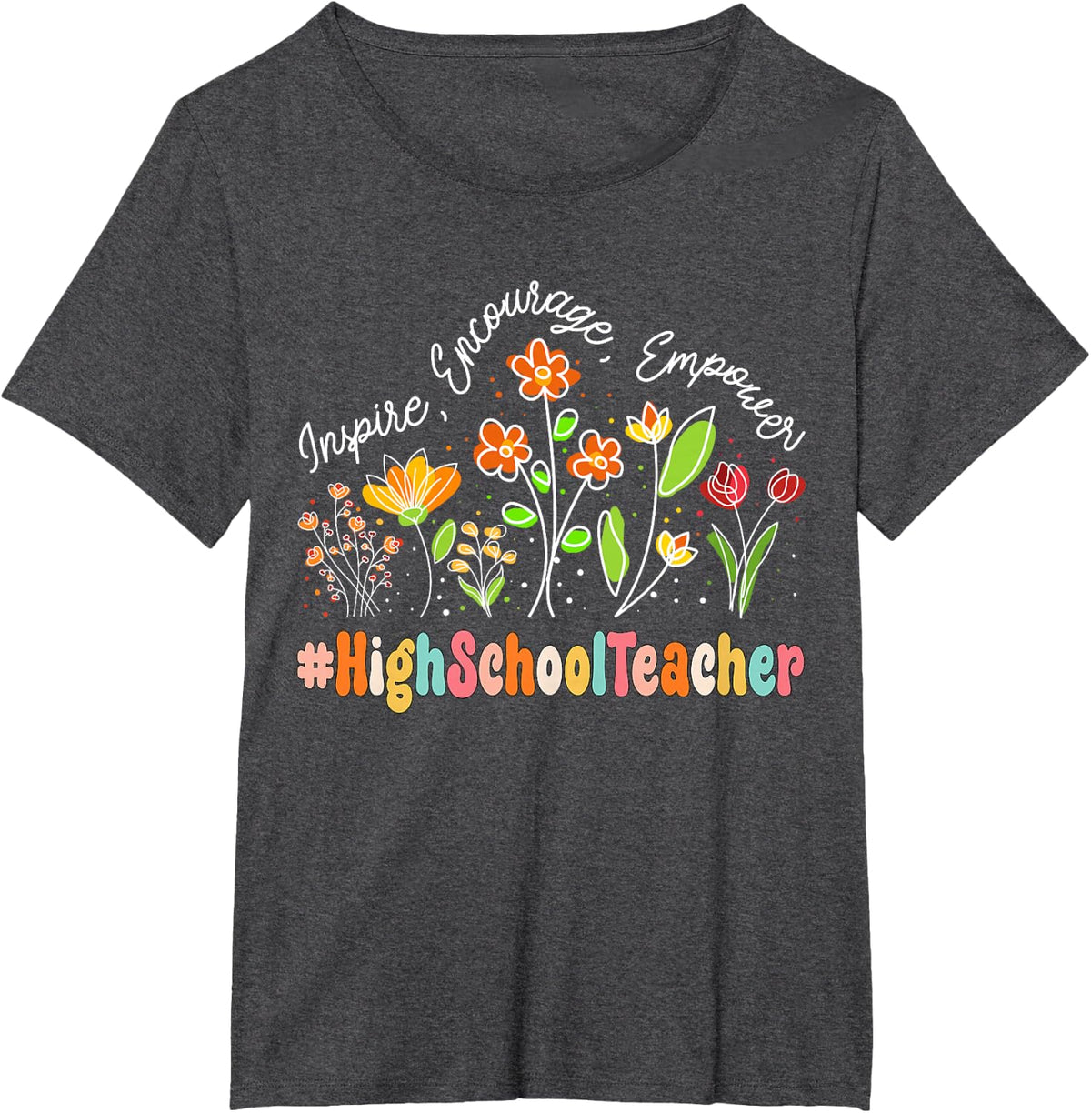 High School Teacher Appreciation Week Teacher Back to School T-Shirt - Dark Heather Grey