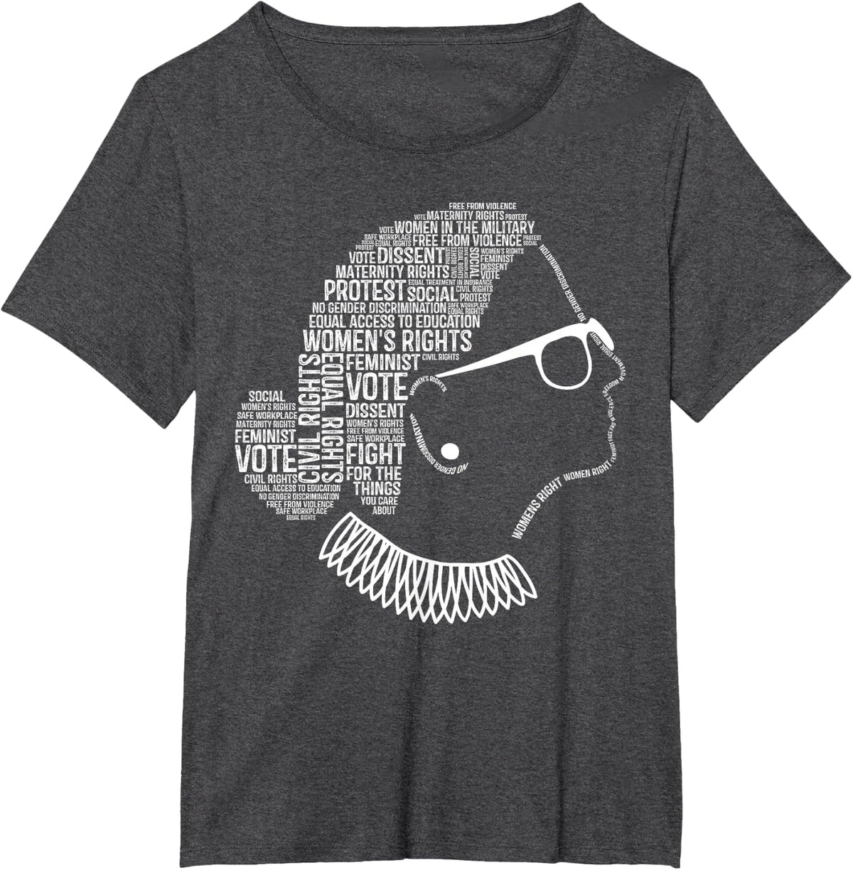 Feminism Quotes Feminist Gifts Womens Rights T-Shirt Small - Dark Heather Grey