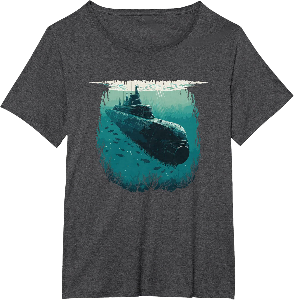 Submariner Veteran Submersible Nuclear-powered Submarine T-Shirt - Dark Heather Grey