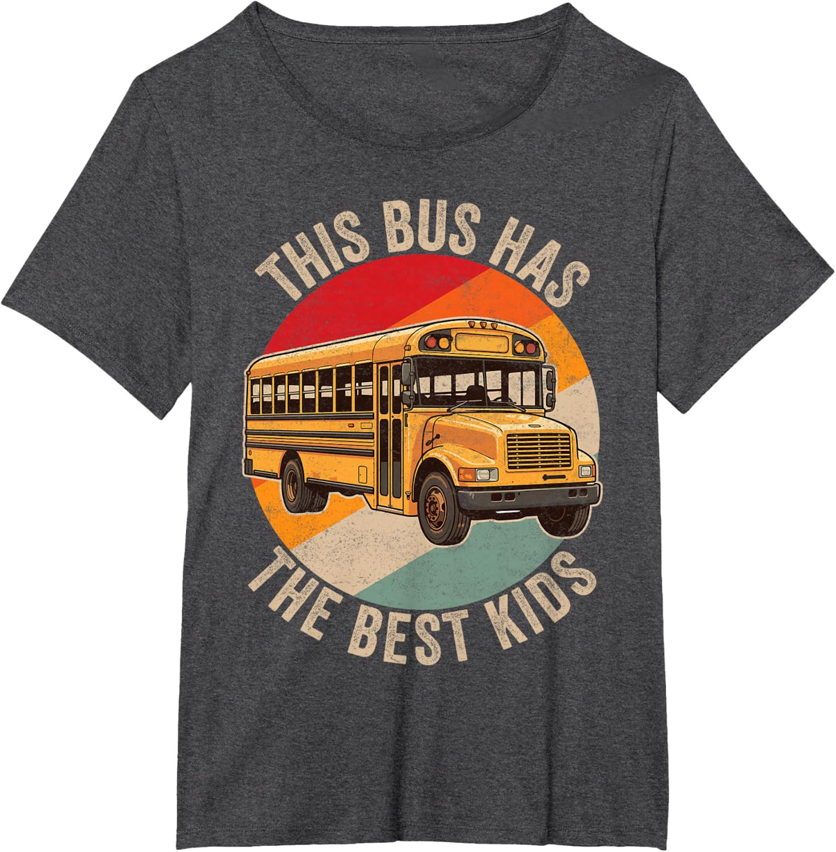 This Bus Has the Best Kids School Bus Driver Education T-Shirt - Dark Heather Grey