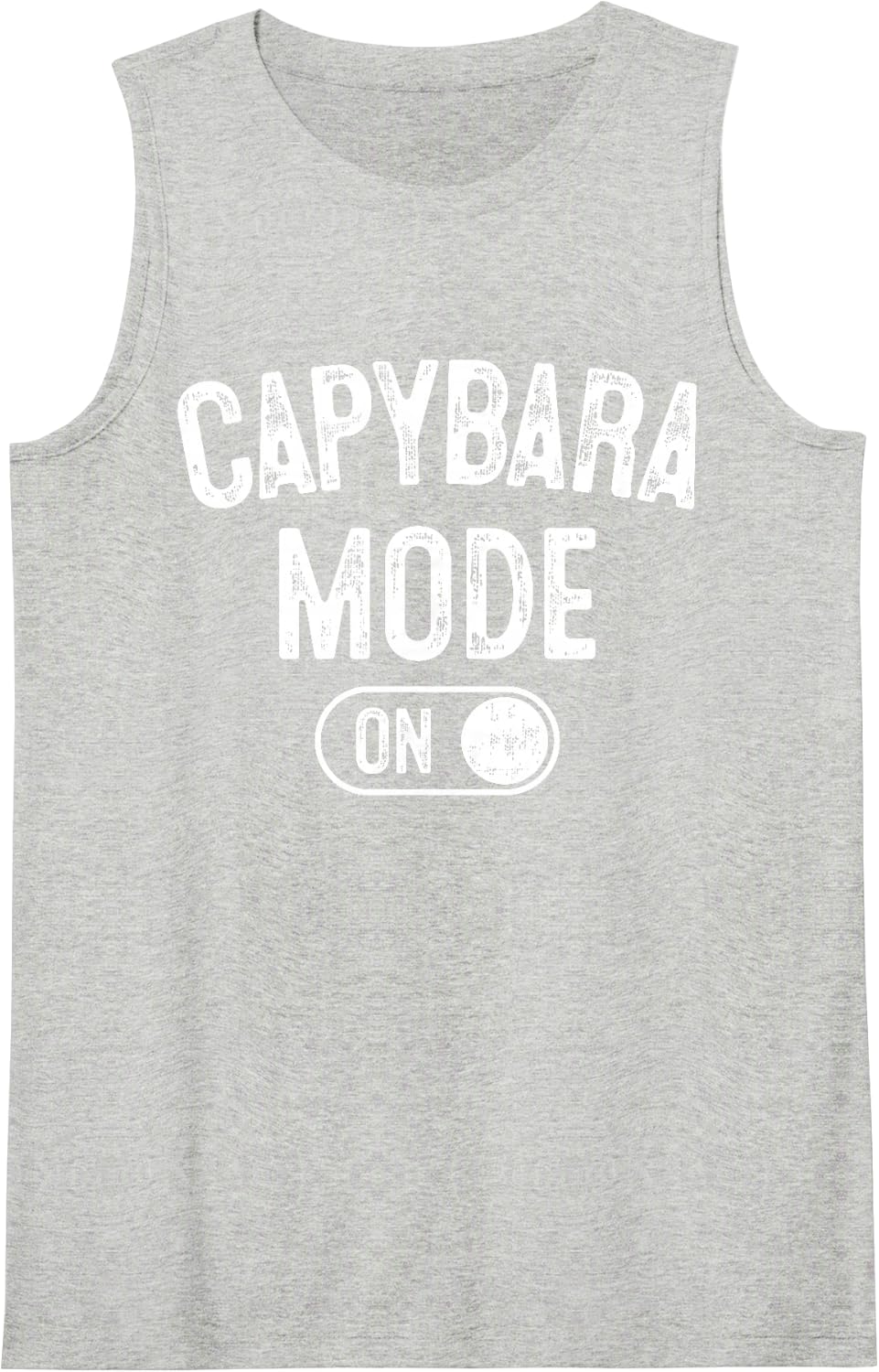 Capybara Mode On Costume Funny Giant Rodent Gift Animal Love Sleeveless Tank Top - Heather Grey