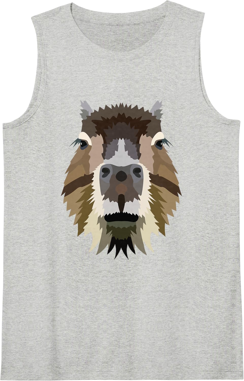 Hydrochoerus Carpincho Water Hog Lover Capybara Sleeveless Tank Top - Heather Grey