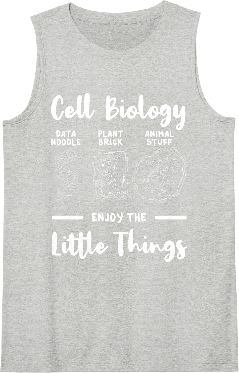 Cellular Biology Cell Biologist Microbiologist Cytologist Tank Top - Heather Grey