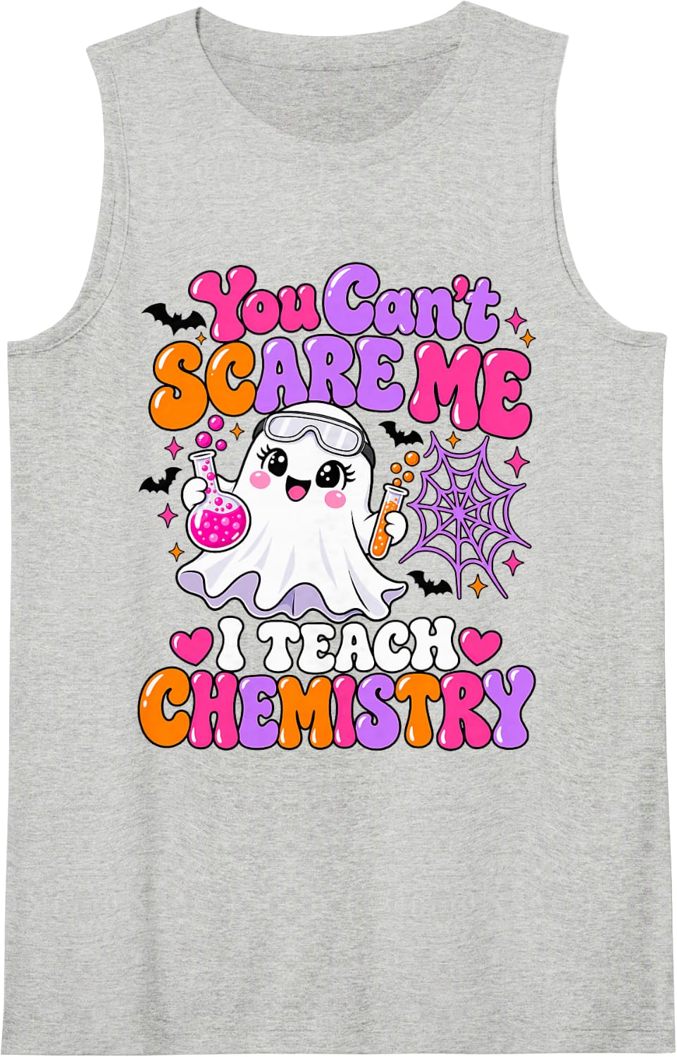 Chemistry Professor Science Laboratory Women Halloween Sleeveless Tank Top - Heather Grey