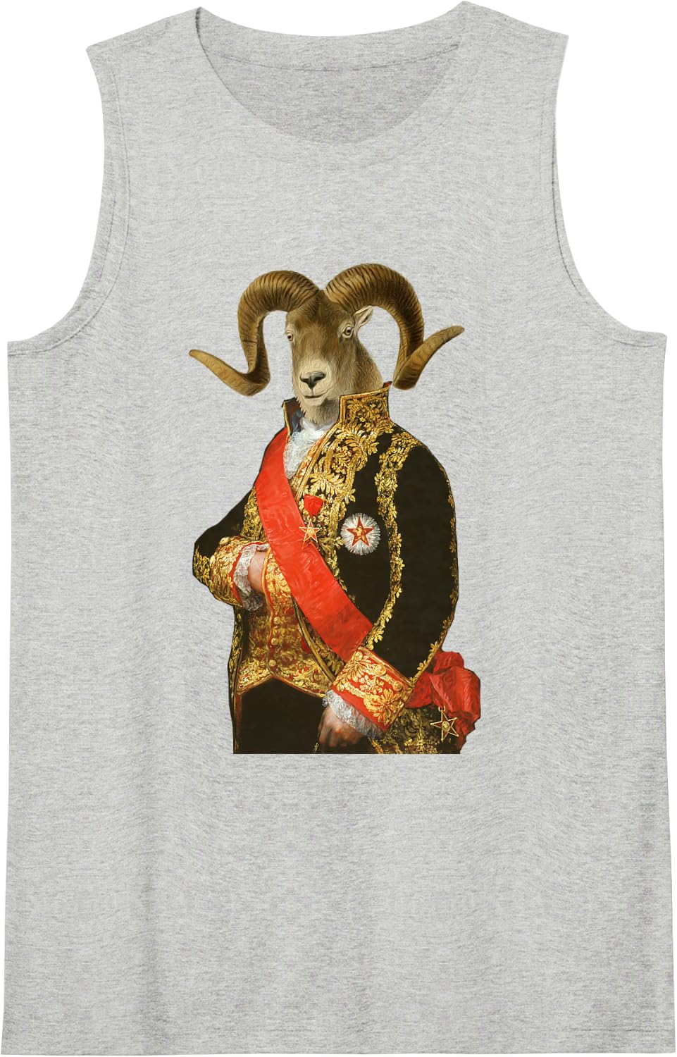 Rams Aries Ram Astrology Zodiac Sleeveless Tank Top - Heather Grey