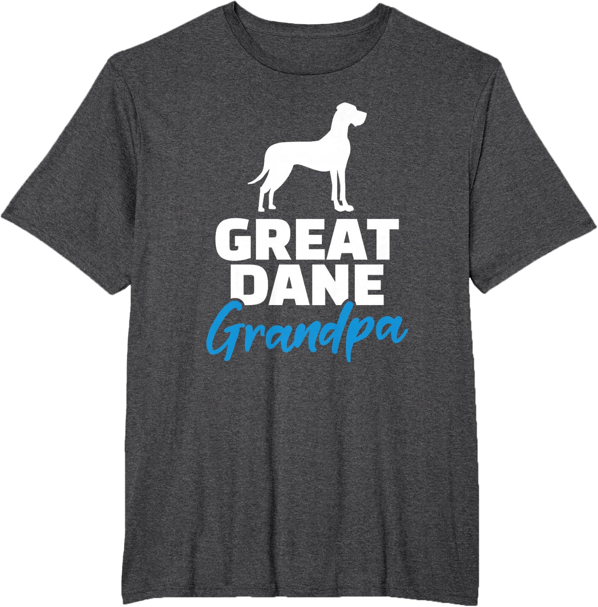 Great Dane Grandpa T-Shirt - Dark Heather Grey