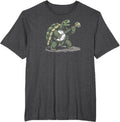 Tortoise Banjo Turtle Picker T-Shirt - Dark Heather Grey