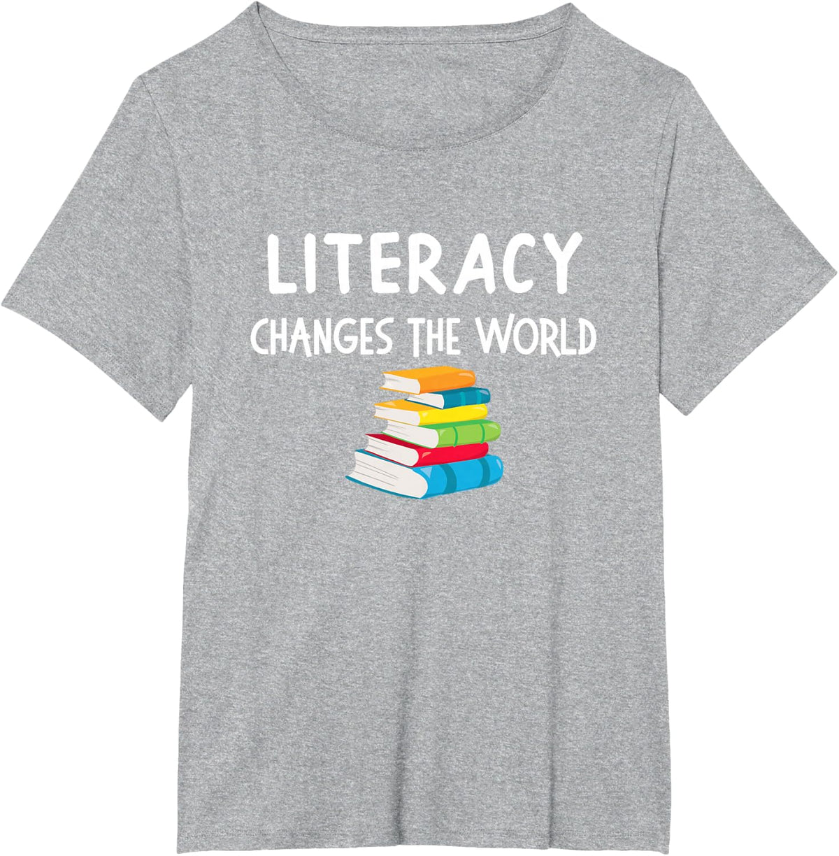 Reading Competence Changed The World Books Lover T-Shirt - Heather Grey