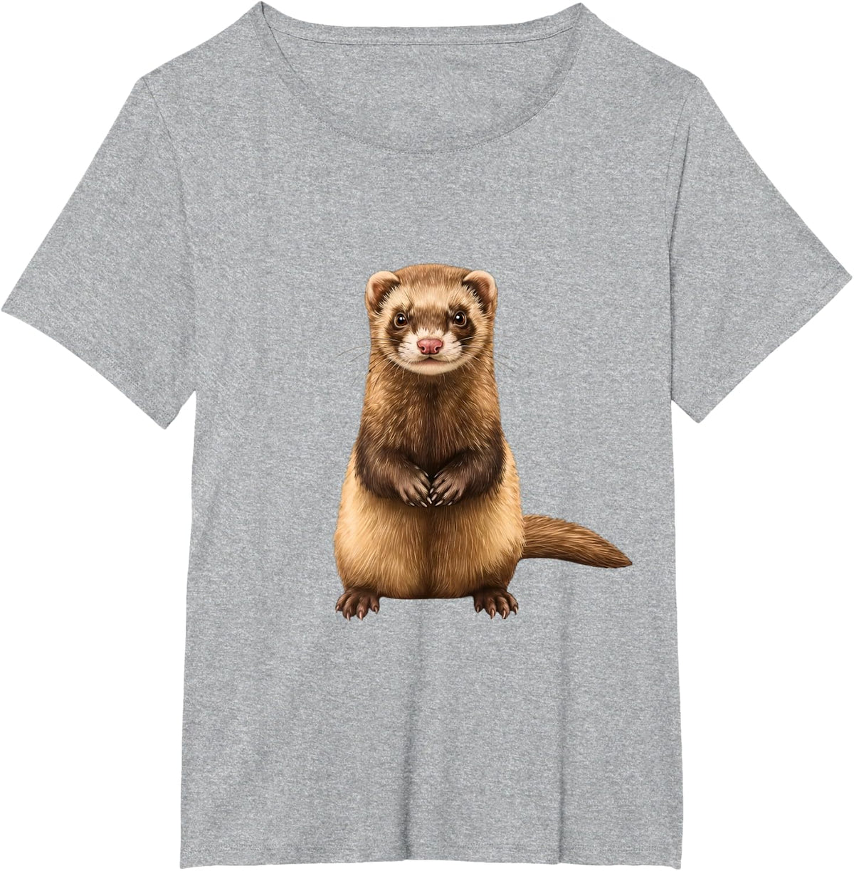Funny Ferret Lover Small Animal Pet Owner Sarcastic T-Shirt - Heather Grey