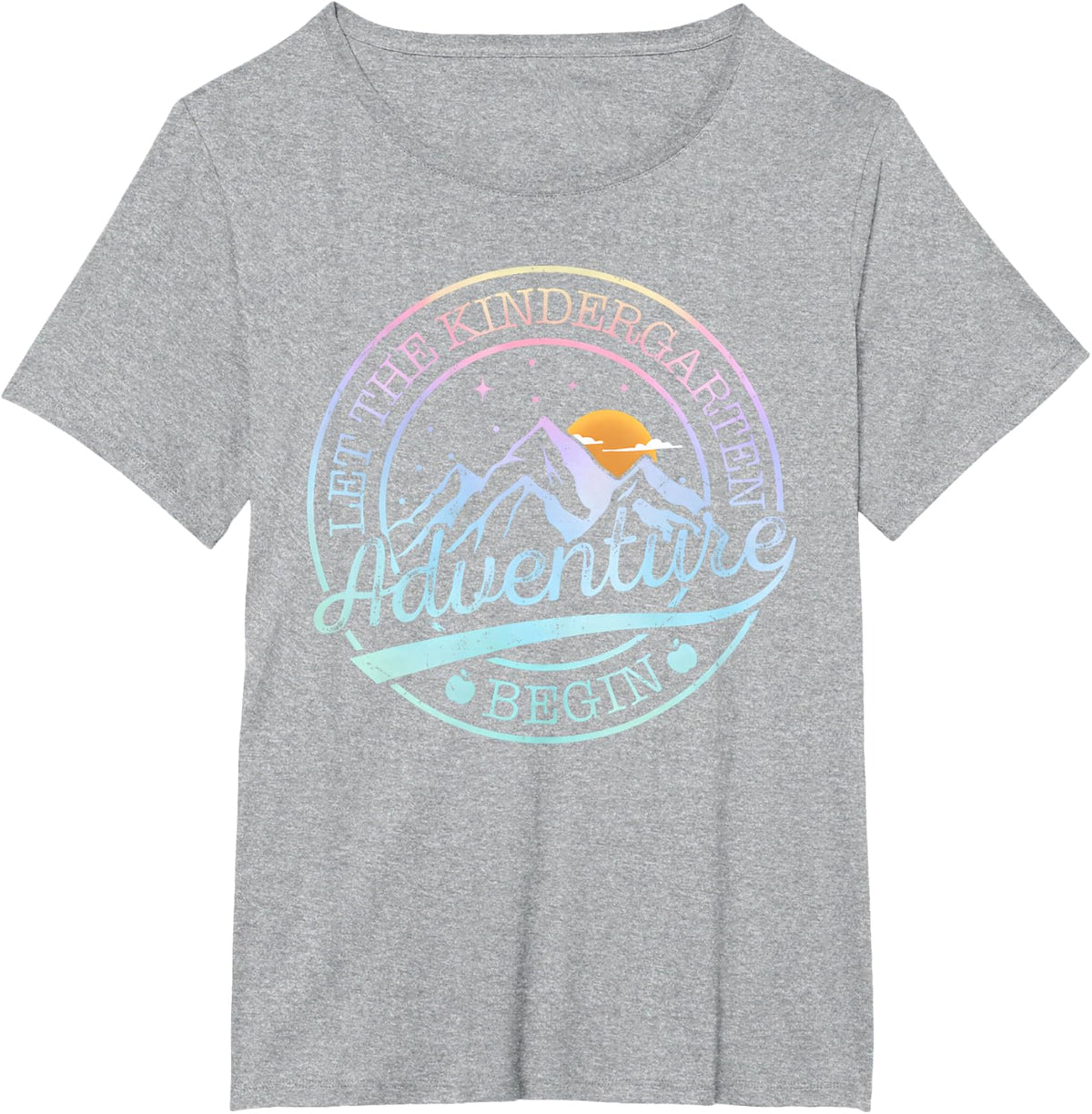 Kindergarten Teacher Shirt Let Kindergarten Adventure Begin T-Shirt - Heather Grey