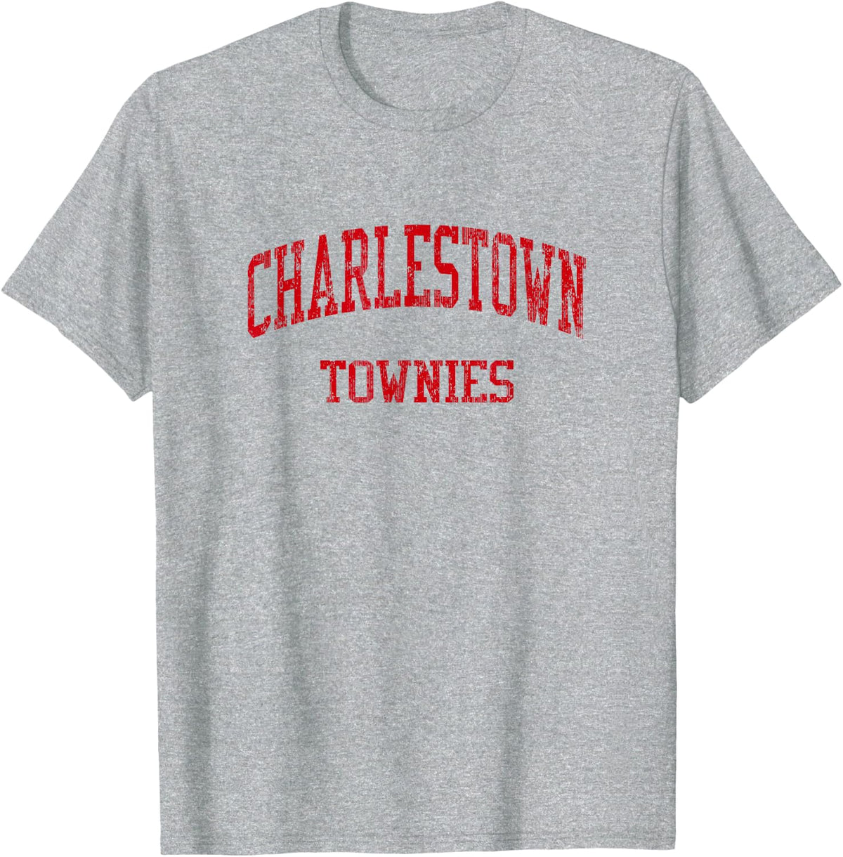 Charlestown High School HS Charlestown MA Vintage Sports T-Shirt - Heather Grey