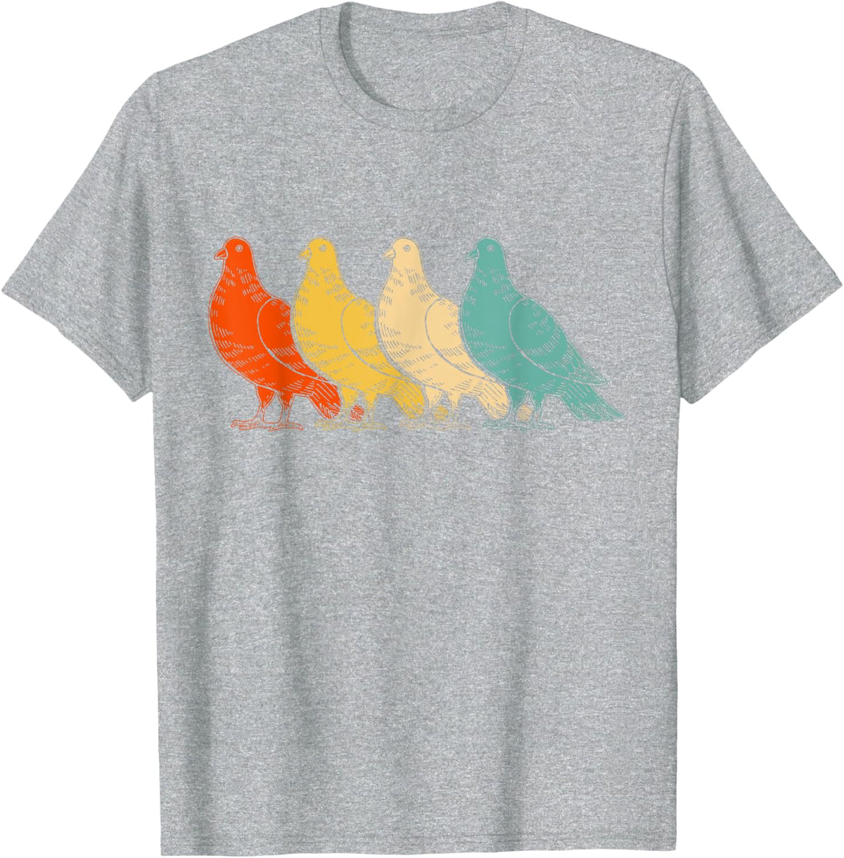 Bird Pigeon Breeder Ornithologist Gift Pigeon T-Shirt - Heather Grey