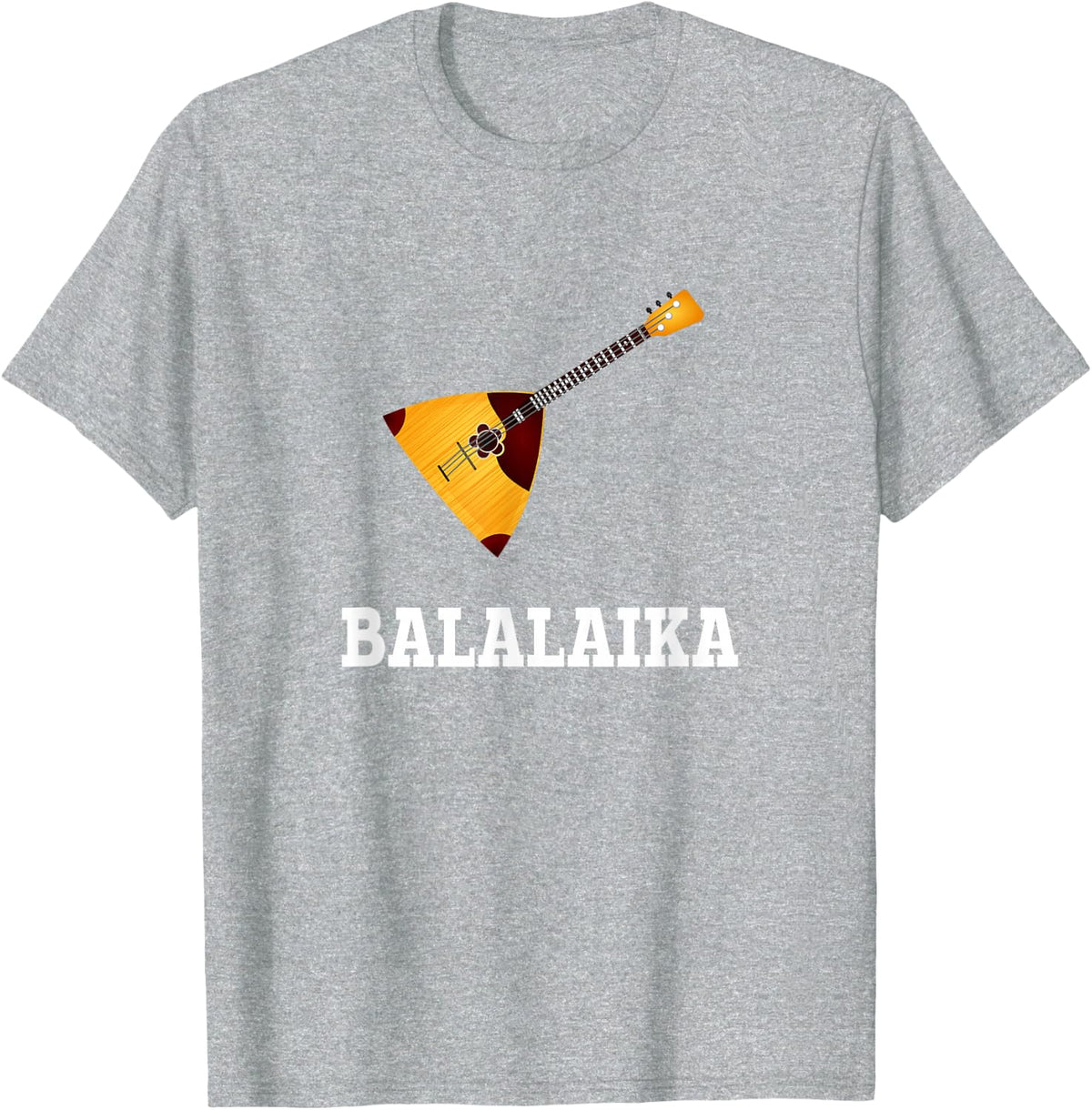 balalaika, traditional instrument russian T-Shirt - Heather Grey