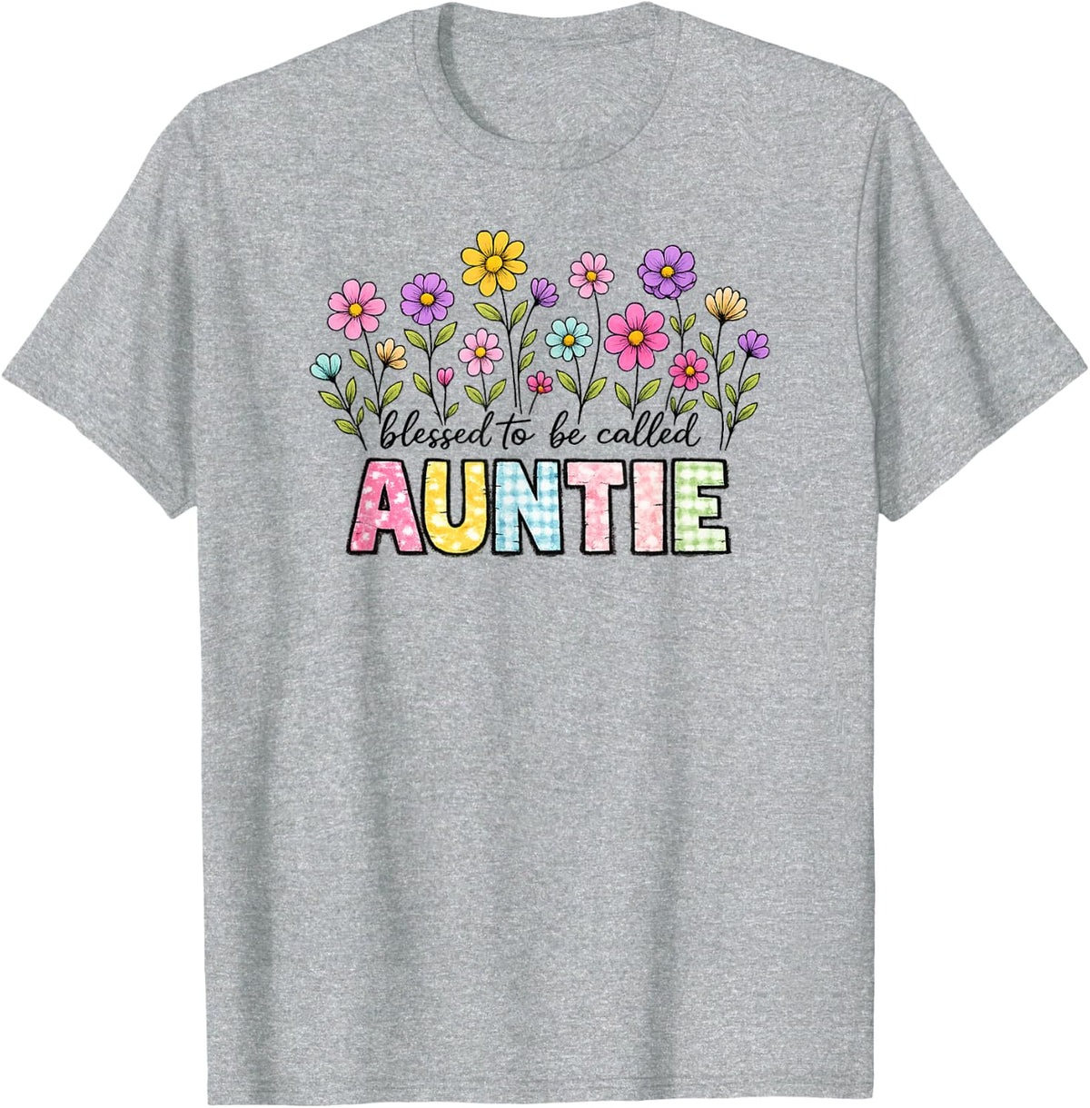 Auntie T-Shirt - Heather Grey